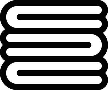 towels icon. Simple thin line, outline of Laundry icons for UI and UX, website or mobile application on white background vector