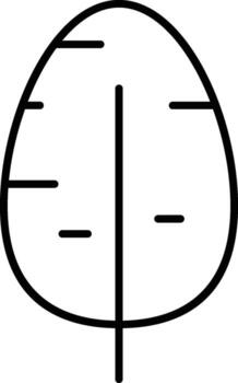 Tree leaf icon. Simple thin line, outline of Leaves icons for UI and UX, website or mobile application on white background vector