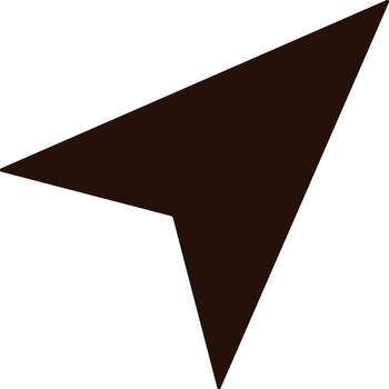 cursor icono. sencillo glifo, plano de ubicación íconos para ui y ux, sitio web o móvil solicitud en blanco antecedentes vector