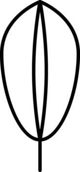 Two leaves icon. Simple thin line, outline of Leaves icons for UI and UX, website or mobile application on white background vector