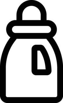 detergent icon. Simple thin line, outline of Laundry icons for UI and UX, website or mobile application on white background vector