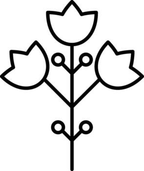 Oak leaf icon. Simple thin line, outline of Leaves icons for UI and UX, website or mobile application on white background vector