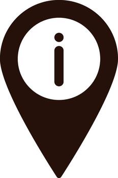 location, info icon. Simple glyph, flat of Location icons for UI and UX, website or mobile application on white background vector