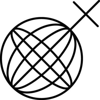 Womens day, gender, earth icon. Simple thin line, outline of 8 march icons for UI and UX, website or mobile application on white background vector