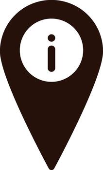 location, info icon. Simple glyph, flat of Location icons for UI and UX, website or mobile application on white vector