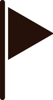 flag, location icon. Simple glyph, flat of Location icons for UI and UX, website or mobile application on white vector