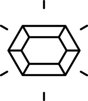 History, ruby icon. Simple thin line, outline of History icons for UI and UX, website or mobile application on white background vector