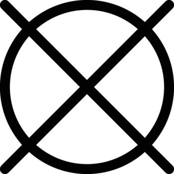 do not dry, eclipse icon. Simple thin line, outline of Laundry icons for UI and UX, website or mobile application on white background vector