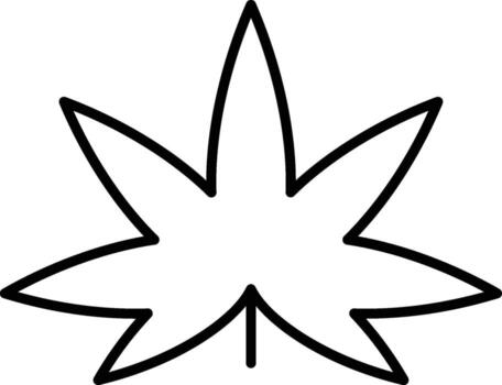 Willow leaf icon. Simple thin line, outline of Leaves icons for UI and UX, website or mobile application on white background vector