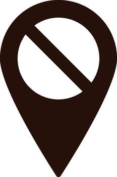 location, check icon. Simple glyph, flat of Location icons for UI and UX, website vector