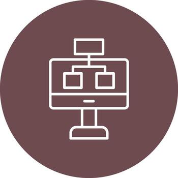 Structure internet organization framework plan vector