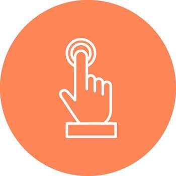 dos soltero grifo Internet toque gesto doble vector