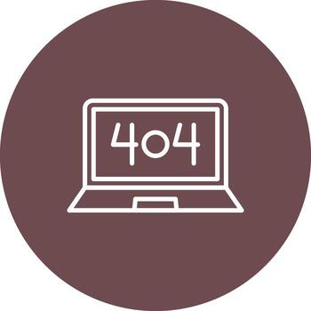 error 404 Internet web página roto vector