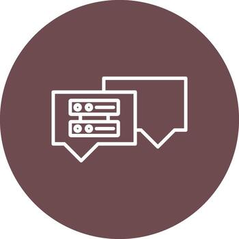 Chat icon message talk text vector