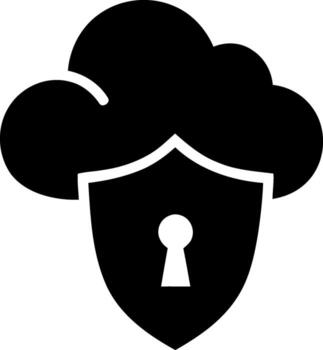seguro nube almacenamiento proteger ojo de cerradura símbolo para digital la seguridad y datos proteccion vector