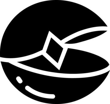 sencillo línea Arte de un abierto nuez cáscara revelador un corazón forma dentro para diseño conceptos vector