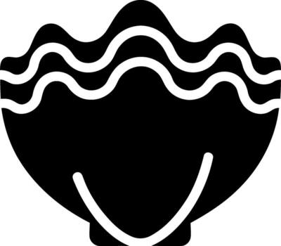 Simple shell icon for coastal and ocean themes easy to understand and use vector