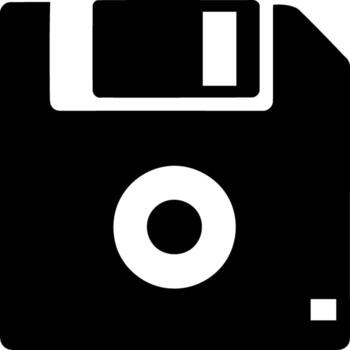 Simple save icon classic disk design for digital projects and data storage needs vector