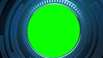 Green Screen Futuristic Circle Element Slideshow Template with Animation Transitions video