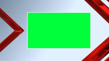 Chroma key screen with red arrow animation background for content creation and presentation use, speed news headlines with green screen animation video