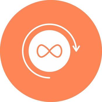 infinito símbolo Arte interminable Siempre sin límites vector