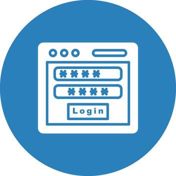 iniciar sesión símbolo Arte usuario cuenta seguro vector