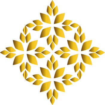 Luxury Gold Leaf Border Background Element png