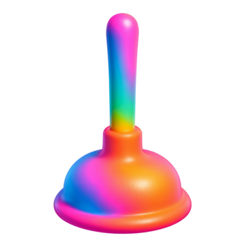 un' vivace pendenza colorato matita con un' arrotondato mancia e colorato segmentato superiore si siede su un' trasparente sfondo png