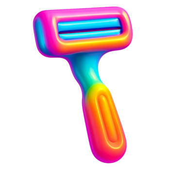 vibrante arco iris degradado etiqueta con adjunto lazo transparente antecedentes etiqueta png