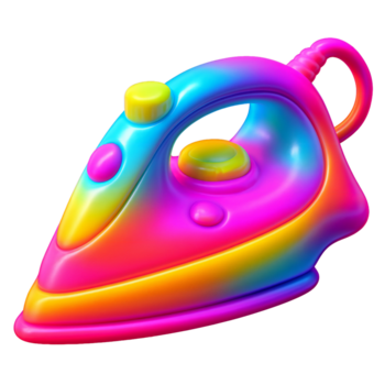 3d återges blandare med en vibrerande regnbåge lutning Färg schema färgrik png