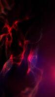 plasma Violeta vermelha ondas mover suavemente dentro espaço, irradiando energia e claro. video