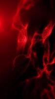 plasma fogosa vermelho ondas mover suavemente dentro espaço, irradiando energia e claro. video