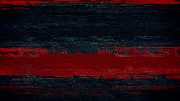 röd och svart digital tekniskt fel animering med horisontell mönster video