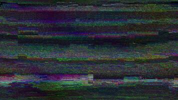 digitale problema tecnico animazione con distorto statico modello tv rumore video