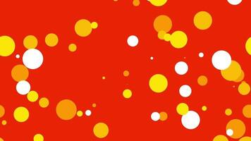 Bright fiery orange particles scattered and glowing like sparks, creating an energetic and explosive abstract dynamic digital scene video