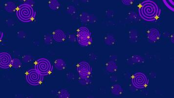 ett animerad abstrakt scen med bubblor och cirklar, symboliserar kreativitet, fantasi, och de ändlös möjligheterna av visuell experimentell konst former video