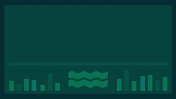 een geanimeerd digitaal golfvorm tabel met gegevens visualisatie, symboliseert analyse, informatie, modern communicatie, en technologisch toezicht houden video