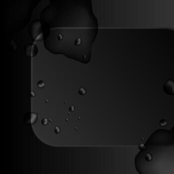 Abstract black background with water drops. illustration for your design. vector