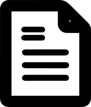 Simple Document Icon vector