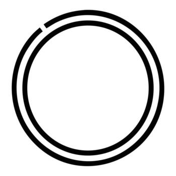 concéntrico círculos gráfico diseño elemento aislado en blanco antecedentes vector