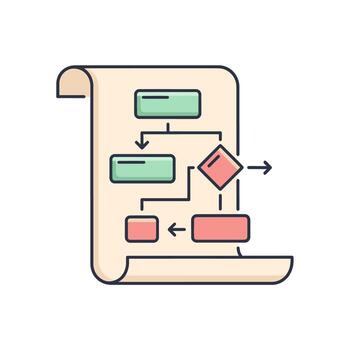 negocio proceso flujo de trabajo y diagrama de flujo diagrama vector