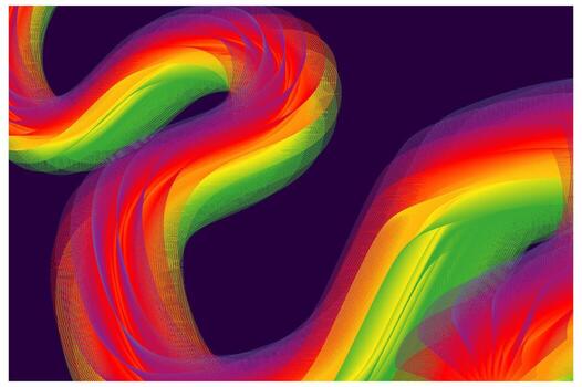 Shiny Abstract Color Flow vector