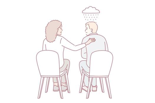 Empathy, support and understanding concept vector