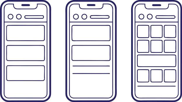 Mobile App UI and Social Media Icons Pack Flat Social Media Interface Design Elements vector