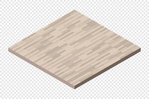 Isometric wooden floor tile design vector