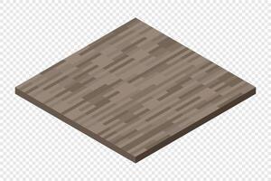 Isometric wooden floor tile design vector