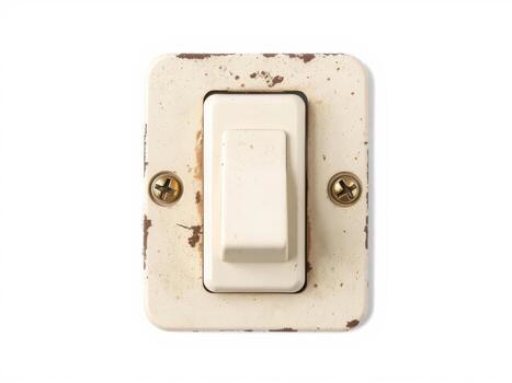un antiguo blanco ligero cambiar con un oxidado encargarse de foto