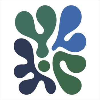 resumen forma. orgánico gota diseño elementos. moderno geométrico fluido formar ilustración para antecedentes y modelo vector