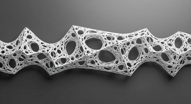 Complex Geometric Structure With Intricate Patterns photo