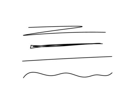 Hand-drawn lines, strokes, and scribbles set on white background vector